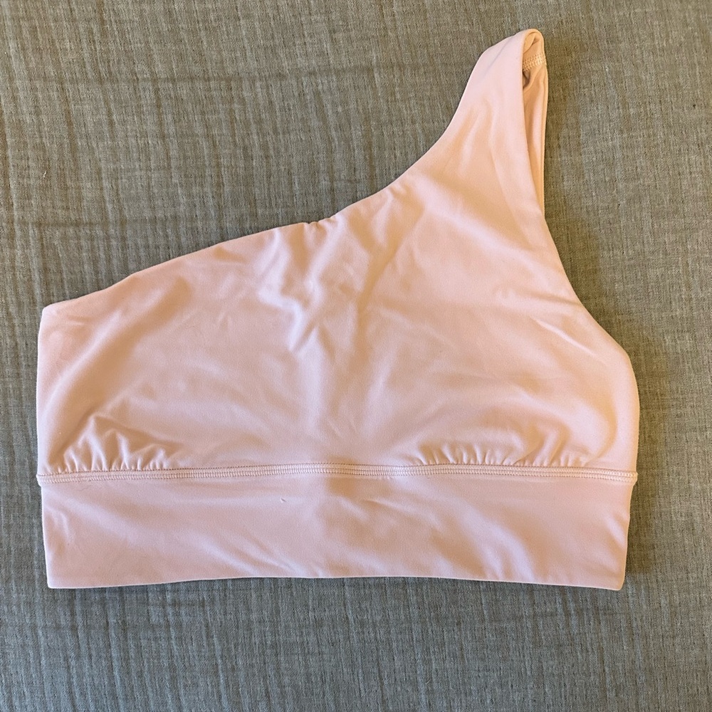 Lululemon Athletica One-Shoulder Light Pink Sports Bra